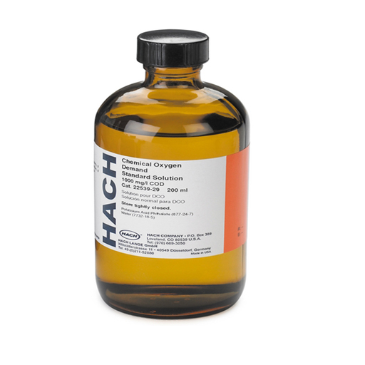 COD Standard Solution; 1000 mg/L; 200 mL bottle Max Shelf Life 9 months