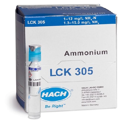 Ammonium cuvette test measuring range 1.0-12 mg/l NH4-N * 