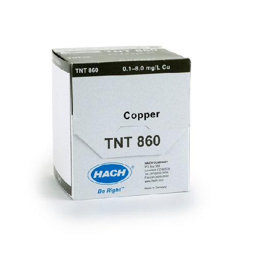 TNTplus Hach Copper - Cuvette test 0,1 - 8,0 mg/L 