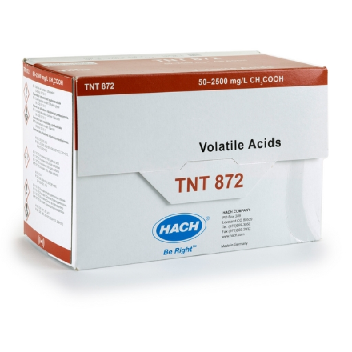 TNT plus Hach Volatile Acid Vial Test 50 - 2500 mg/l HOAc 