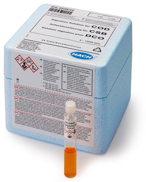 COD Test'N Tube; 0-15000 mg/L; 25/p Dichromate method 