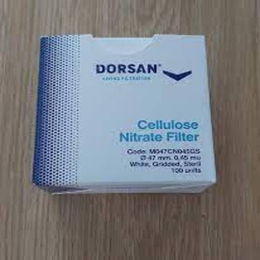 Cellu.Nitrate Filter memb 47mm,0.45mu.white,gridded,steril 100/PK