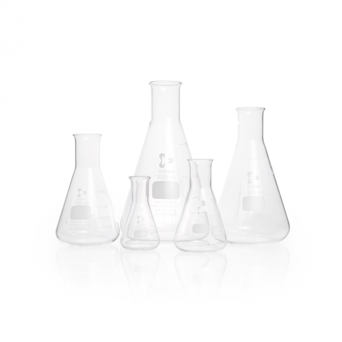  DURAN® Erlenmeyer flask, narrow neck, with graduation, 50 ml EACH