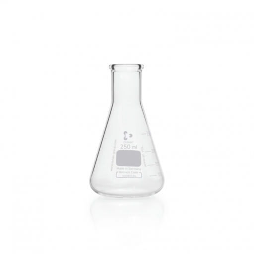  DURAN® super duty Erlenmeyer flask, narrow neck, with graduation, 250 ml EACH