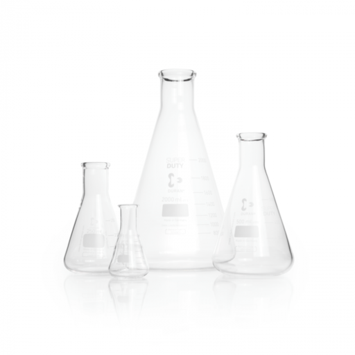  DURAN® super duty Erlenmeyer flask, narrow neck, with graduation, 1000 ml EACH