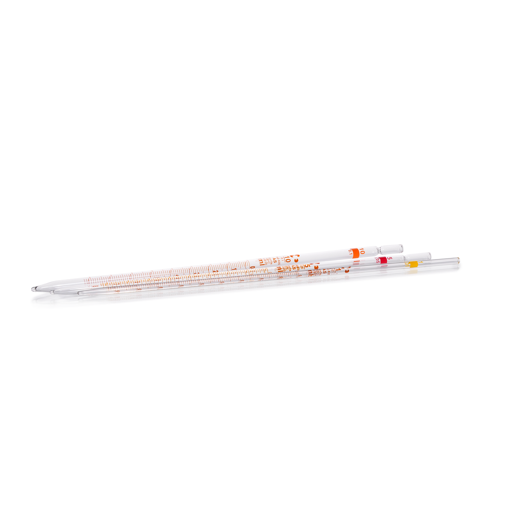  AR Measuring pipette 10 ml, for partial and complete outflow, class AS EACH