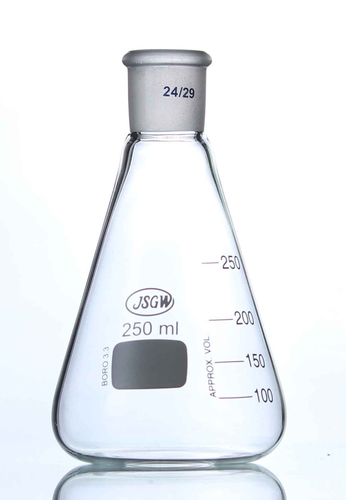 FLASK CONICAL,ERLENMEYER,SKT.19/26-50ML EACH