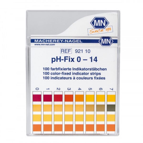 Non bleeding sticks pH 0-14 (gradation 1.0)  100 strips