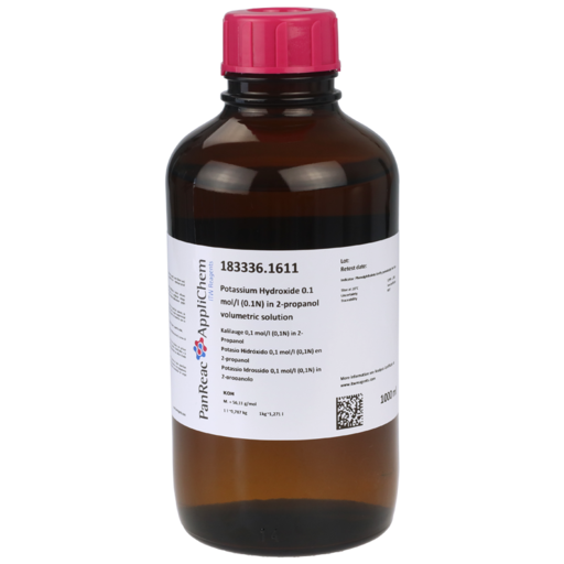 Potassium Hydroxide 0.1 mol/l (0.1N) in 2-propanol volumetric solution 1000 mL