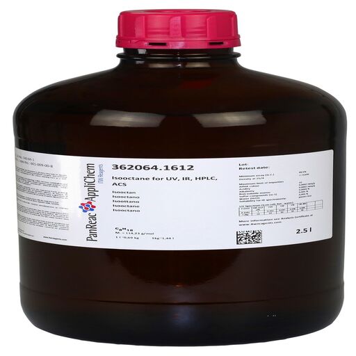 Isooctane for UV, IR, HPLC, ACS 2.5 L