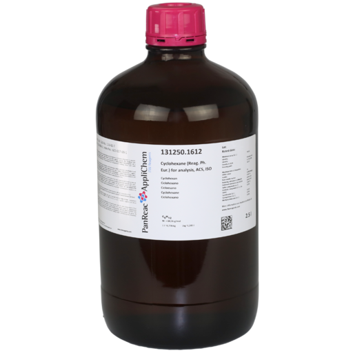 Cyclohexane (Reag. USP, Ph. Eur.) for analysis, ACS, ISO 2.5 L