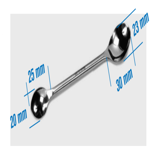 SPATULA, DOUBLE SPPON 150 MM