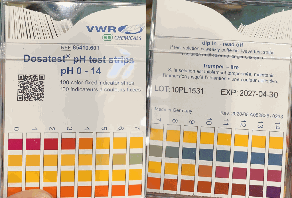 PH TEST STRIPS 0.0-14.0 DOSATEST 100 items