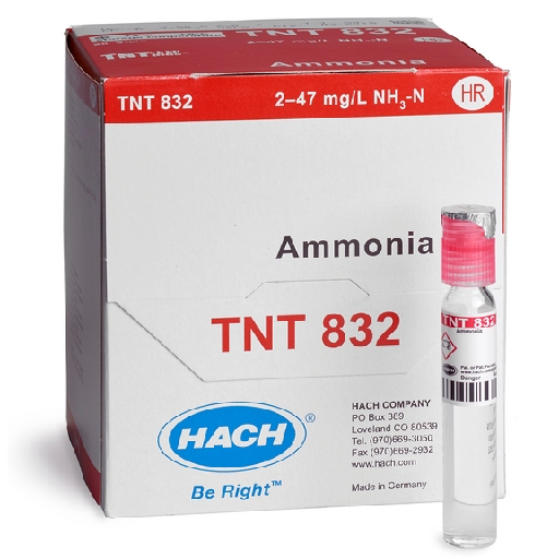 Ammonia Vial Test HR 2-47 mg/L NH3-N 