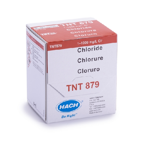 TNTplus Hach Chloride Vial Test Measuring Range 1-1000 mg/L 