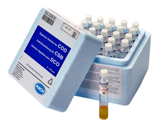 COD Test'N Tube, 0-150 mg/L; 25/pkg Dichromate method 