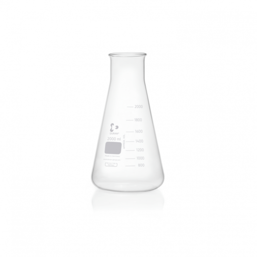  DURAN® Erlenmeyer flasks, wide neck with graduation, 2000 ml EACH