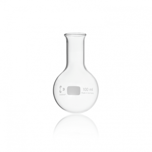 DURAN® Round bottom flask, narrow neck, with beaded rim, 100 ml EACH