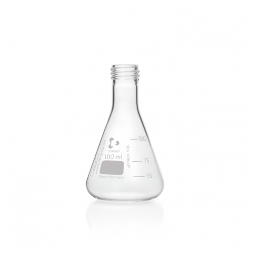  DURAN® Erlenmeyer flask, graduated, GL 25, 100 ml EACH