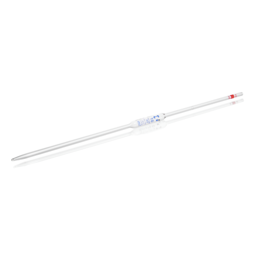  AR®-Glass bulb pipette, conformity certified, blue print, accuracy class AS, batch certificate, 1 mark, 10 ml EACH