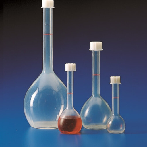 VOLUMETRIC FLASKS WITH SCREW CAP PP, 500 ml120