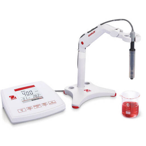 **Discontinued** Starter 3100C meter, stand-alone electrode holder, conductivity standards 1413μS/cm and 12.88mS/cm (20ml bottles)