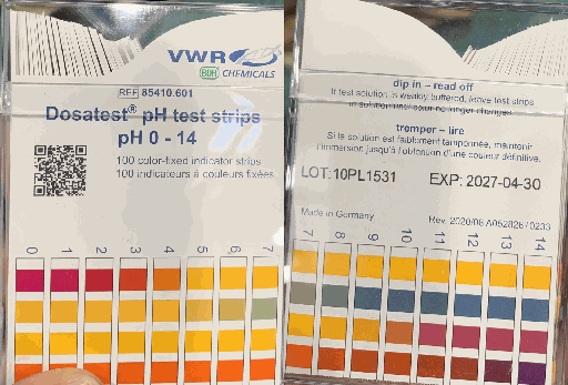 PH TEST STRIPS 0.0-14.0 DOSATEST 100 items
